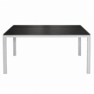 Stół aluminium czarny 150x90cm 357921